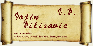 Vojin Milisavić vizit kartica